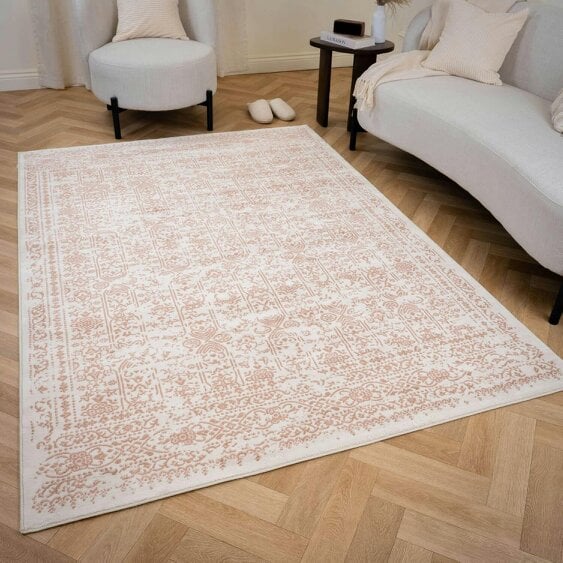 The Rugs Montana Vintage Cream Rose Rug | 3716