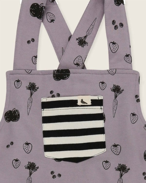 Sustainable organic cotton short kids dungarees