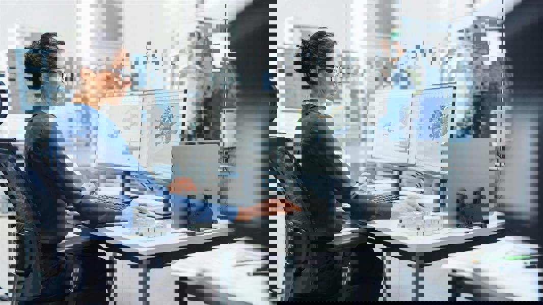 Durable Recycled Felt Vertical Laptop Stand Dock | 3-in-1 Holder | Teal