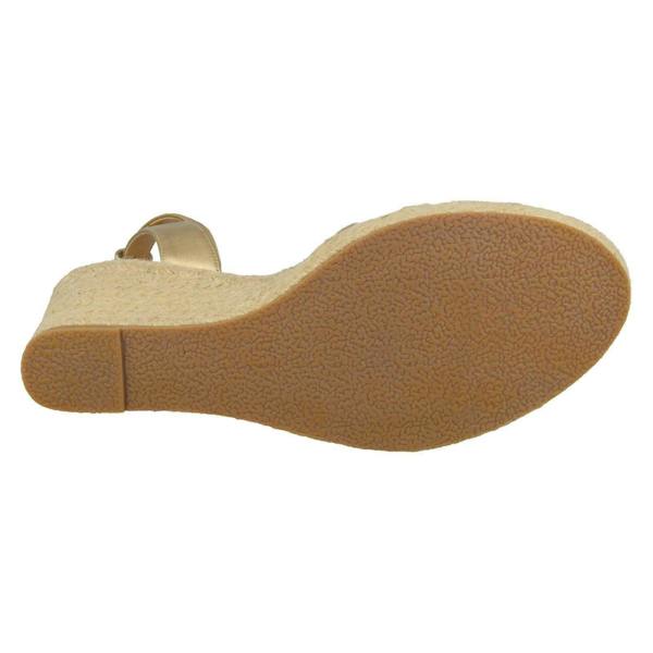 Spot On Ladies Spot On Rope Wedge Strappy Sandals F2275