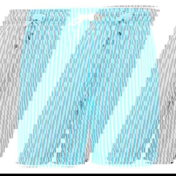 Regatta Mens Loras Striped Swim Shorts - Aquarius Blue - 