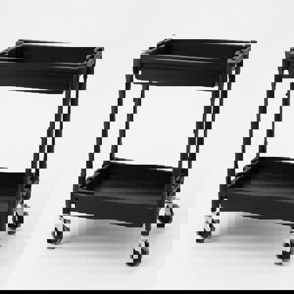 Storage Tool Trolley Utility Cart (2 Tier Rolling Mechanic Workshop On Wheels)