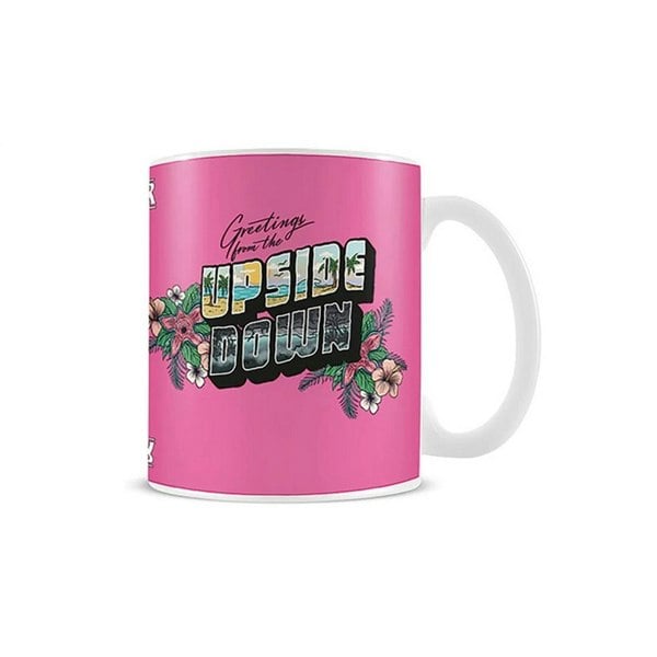 Stranger Things Upside Down Mug - Pink/White/Green