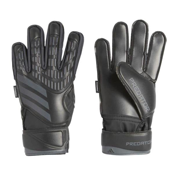 Adidas Childrens/Kids Predator Match Fingersave Football Goalkeeper Gloves - Black - 