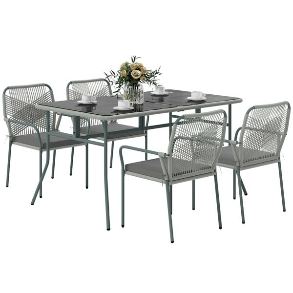 Resin Rattan Dining Set