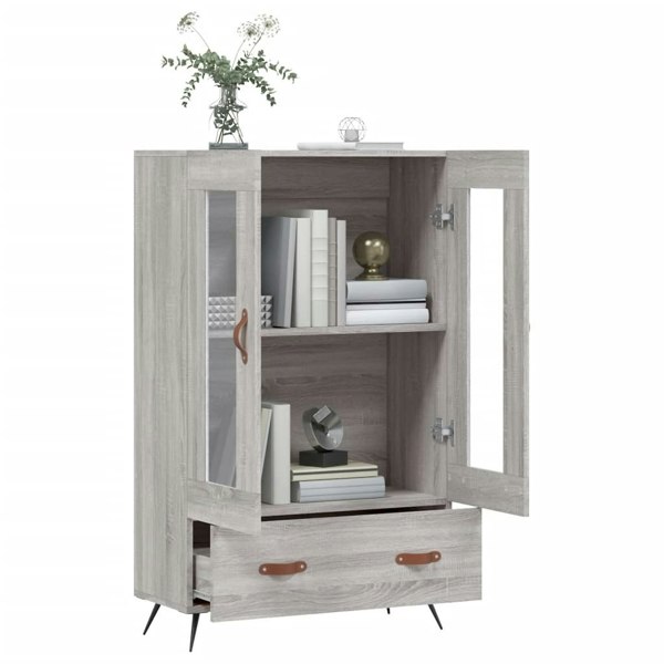 Berkfield Highboard Grey Sonoma 69.5x31x115 cm Engineered Wood