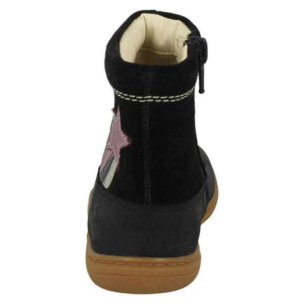 Clarks Girls Clarks Shooting Star Detailed Boots Flash Shine T
