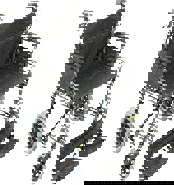 Aidapt Deluxe Attendant Propelled Steel Wheelchair Hammered Effect