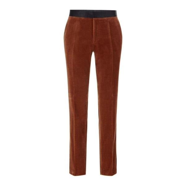 Boss Mens H-Genius Cotton Trousers - Brown - 