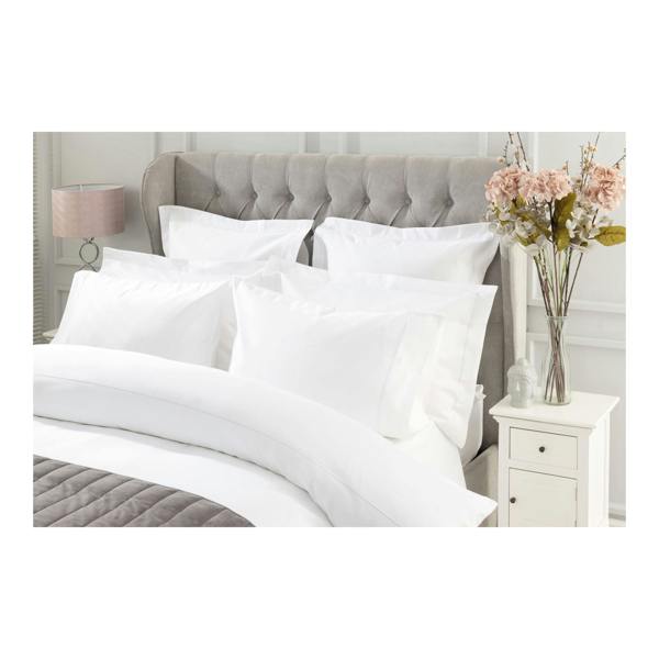 Belledorm Oxford Continental Pillowcase - White - 