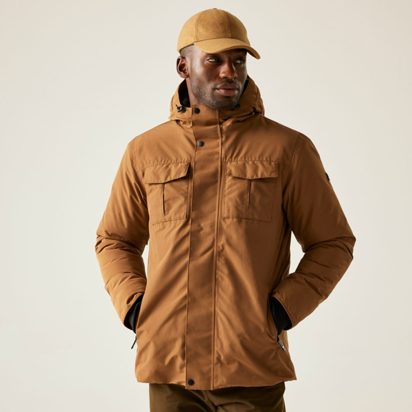 Regatta Mens Eamont Insulated Waterproof Jacket - Brown