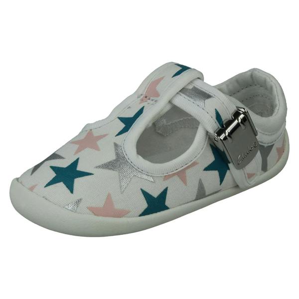 Clarks Unisex Childrens Clarks T-Bar Casual Shoe Roamer Sun
