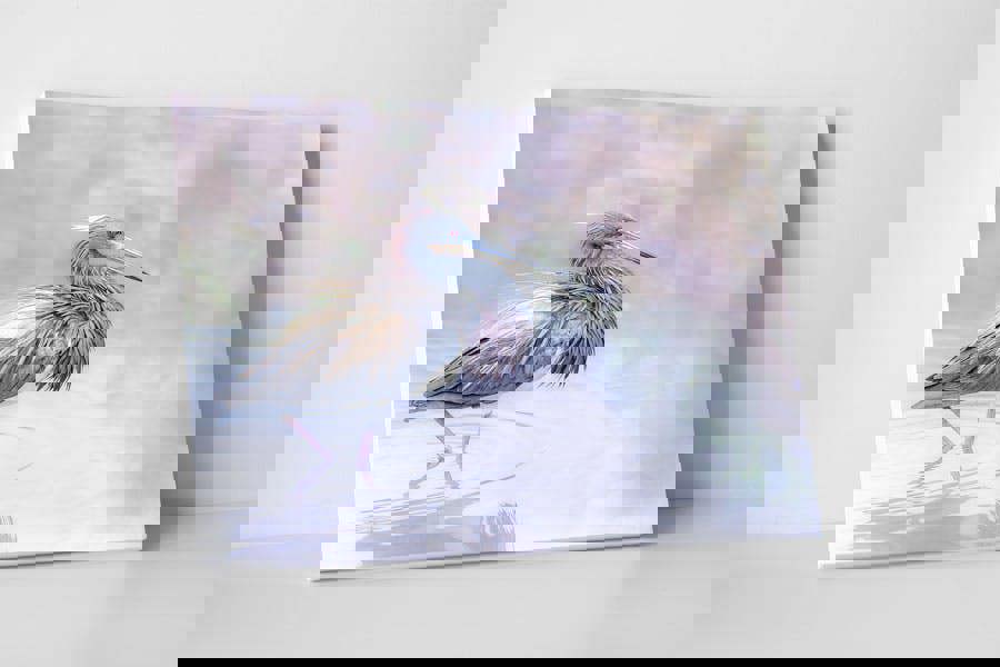 canvas wall picture of heron bird