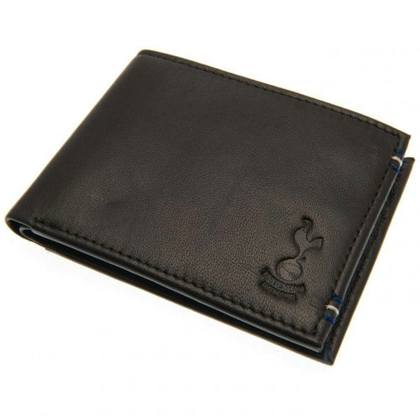 Tottenham Hotspur FC Leather Stitched Wallet - Black