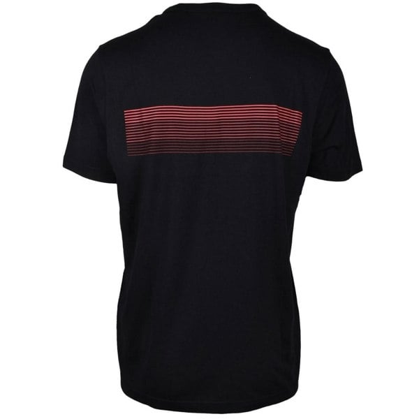 Diesel Striped Logo Black T-Shirt