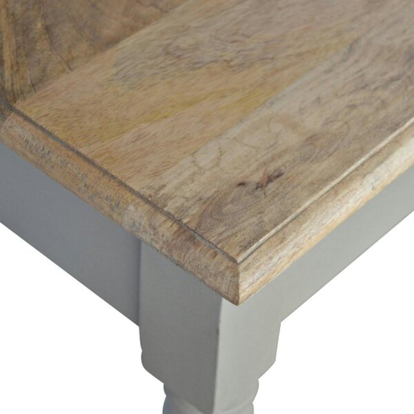 Wyld Haus Monteriggioni Grey Hand Painted Writing Desk with Drawer