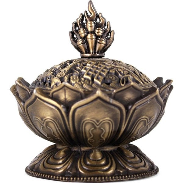 Serano Metal Lotus Incense Cone Holder