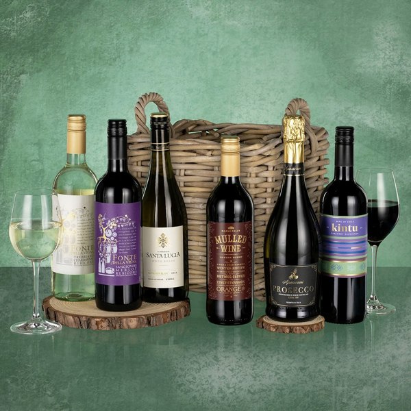 Six Wines for Christmas - Luxury Wine Hamper Gift