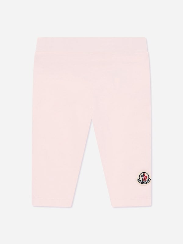 Moncler Enfant Baby Girls Logo Leggings in Pink