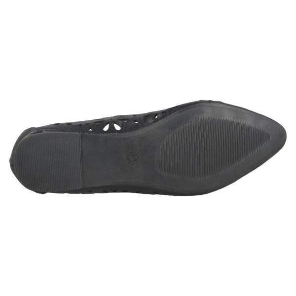 Spot On Ladies Spot On Flower Cut Out Ballerinas F80390