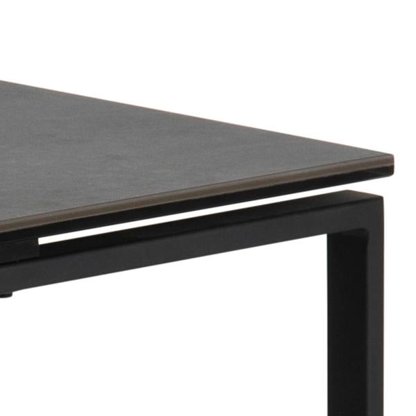Wyld Haus Set of 3 Frederikssund Black Ceramic Nesting Coffee Tables