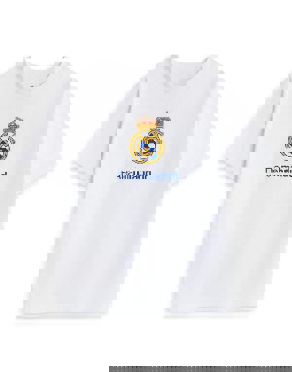 Real Madrid Boys Multicoloured Logo Short Sleeve Long Leg Pyjama Set