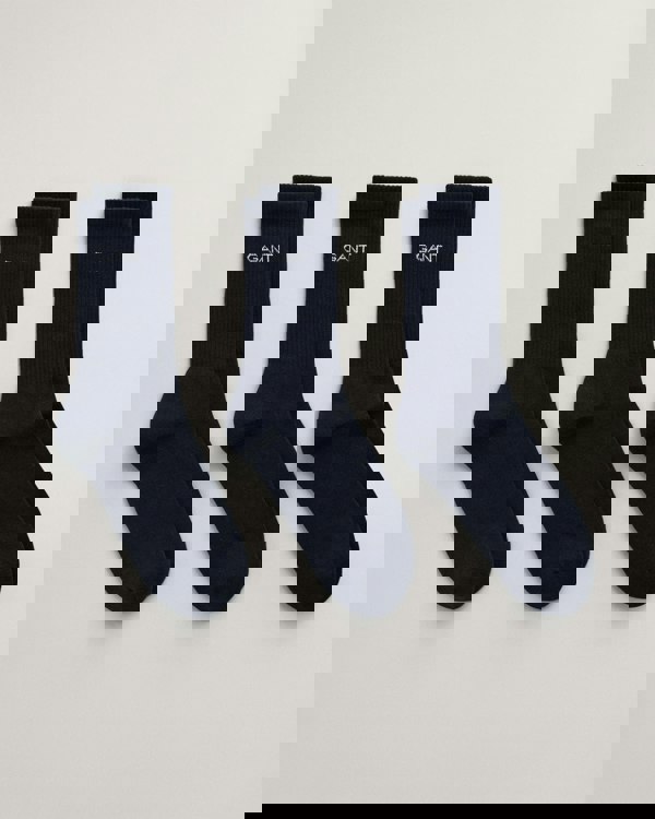 GANT Mens Sport Socks 3-Pack - 410 Marine