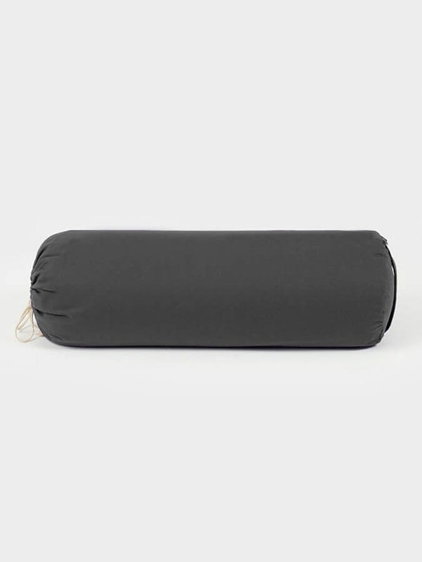 Yoga Studio EU Organic Buckwheat Drawstring Bolster - Grey