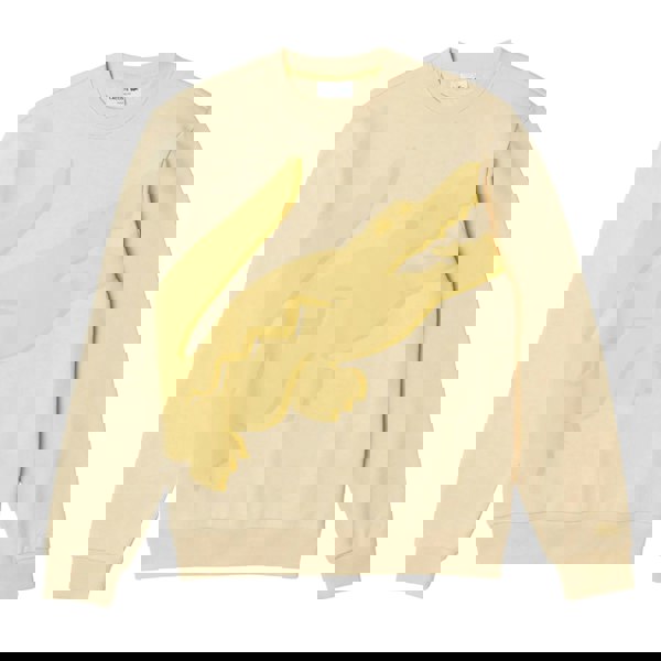 Lacoste Mens Big Logo Classic Sweatshirt - Yellow