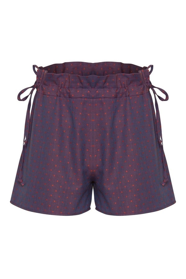 Bo Carter Holly Shorts in Organic Cotton - Purple Dots