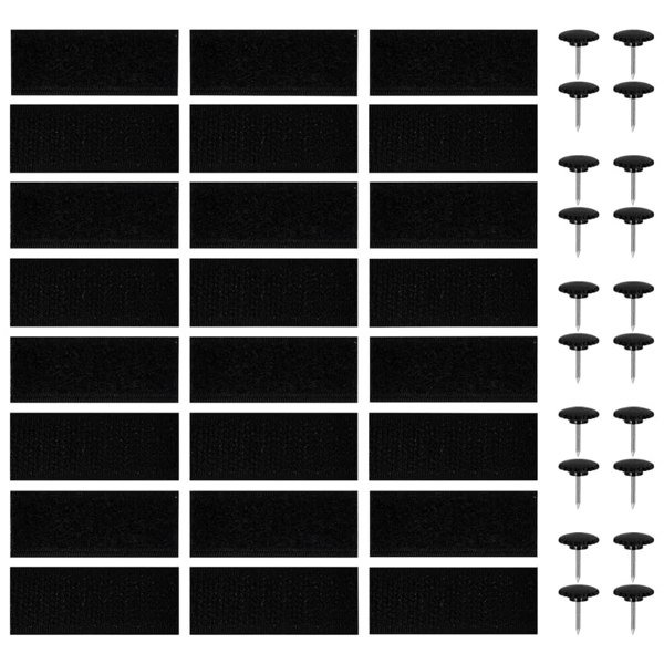 Berkfield Insect Door Curtains 2 pcs with Magnet Blocks Black 230x160 cm