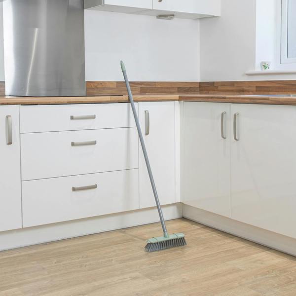 JVL Angled Sweeping Brush With Soft Bristles - Grey