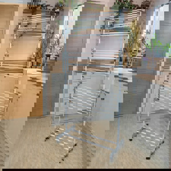 JVL Freestanding 3 Tier Drying Rack, White