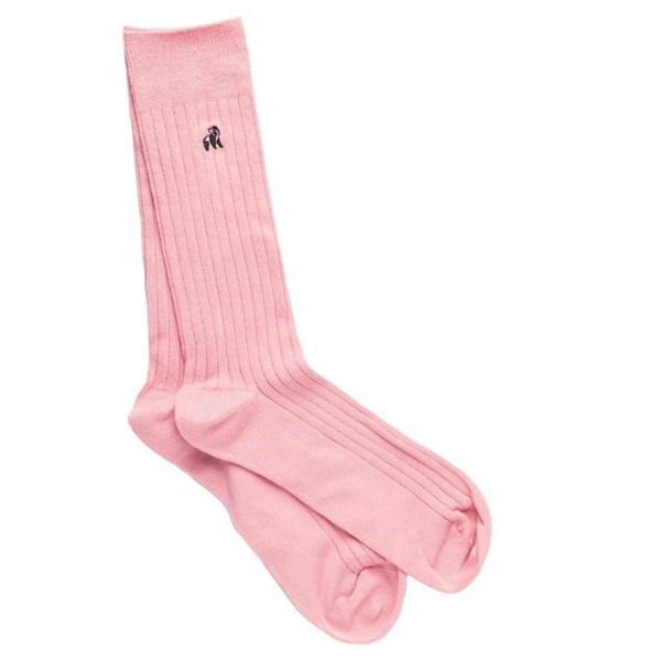 Swole PandaSocks SingleRibbed Bamboo Socks, Light PinkBoxers & Briefs