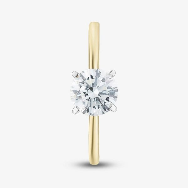 T. H. Baker 9ct Yellow Gold 1.00ct Brilliant Cut Lab Grown Diamond Solitaire Ring LGR21614-100