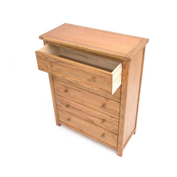 Cabinet Bits Trivento 5 Drawer Chest of Drawers Wood Knob