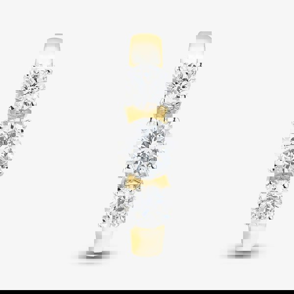 T. H. Baker 9ct Yellow Gold 1.00ct Brilliant Cut Lab Grown Diamond Three Stone Ring LGR5026-100