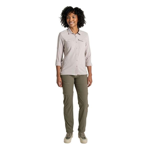 Craghoppers Womens/Ladies NosiLife Pro III Nosilife Long-Sleeved Shirt - Soft Mushroom - 