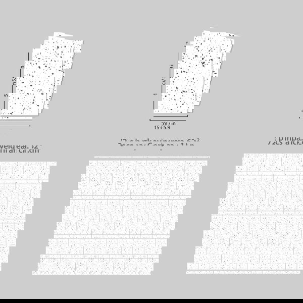 WT1604 - Terrazzo Holographic Glitter White Wall Tile Sticker Set - 15cm (6inch) - 24pcs one pack