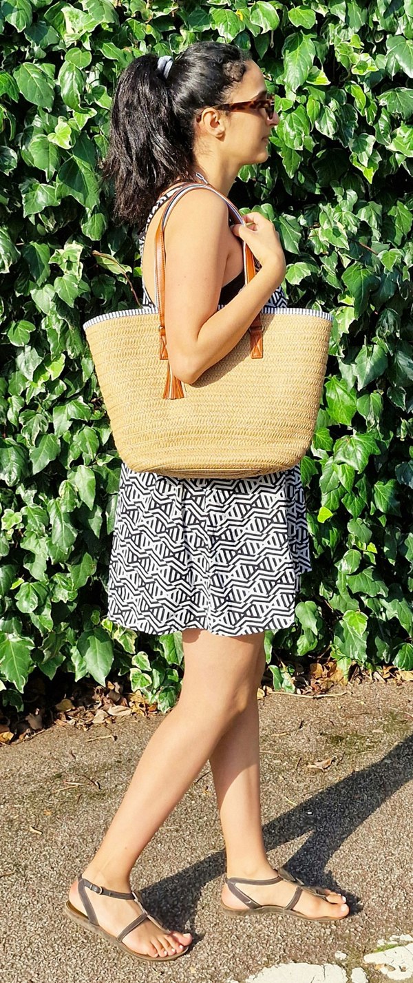 Woven Rattan Straw Bag | Summer Beach Large Tote for Shopping and Crossbody Style | Eco-Friendly Ladies Fashion | Vacation Bag