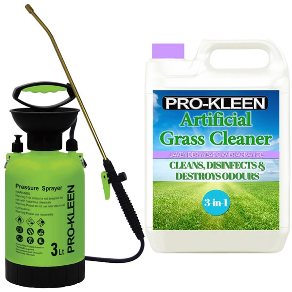 ProKleen Pro-Kleen 3L Pump Sprayer with Pro-Kleen Artificial Grass Cleaner 5L Lavender Fragrance