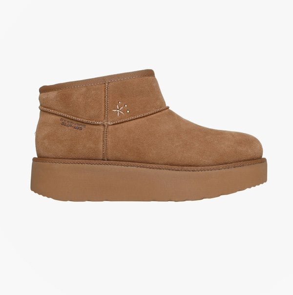 Skechers KEEP COZY Womens Boots Chestnut