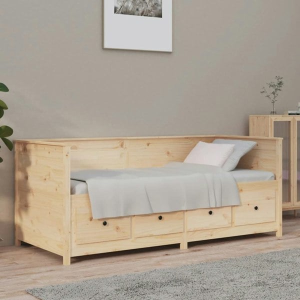 Berkfield Day Bed 90x190 cm Solid Wood Pine