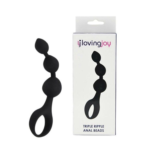 Loving Joy Triple Ripple Beads-Black