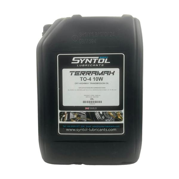 Syntol Terramax TO-4 10W Mineral Off-Highway Transmission Oil 20L