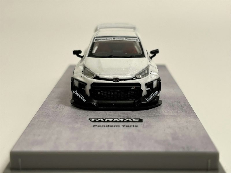 Tarmac Pandem Yaris White 1:64 Scale Tarmac Works T64R080WH