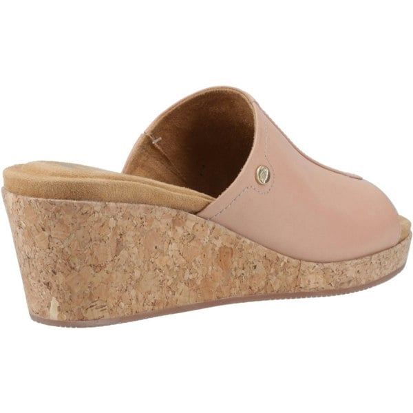 Hush Puppies Willow Leather Women's Cafe Creme Wedges