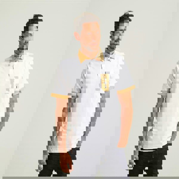 Gabicci G52X07 Mens Short Sleeve Plated Jersey Polo Shirt Gabicci Classic - WHITE