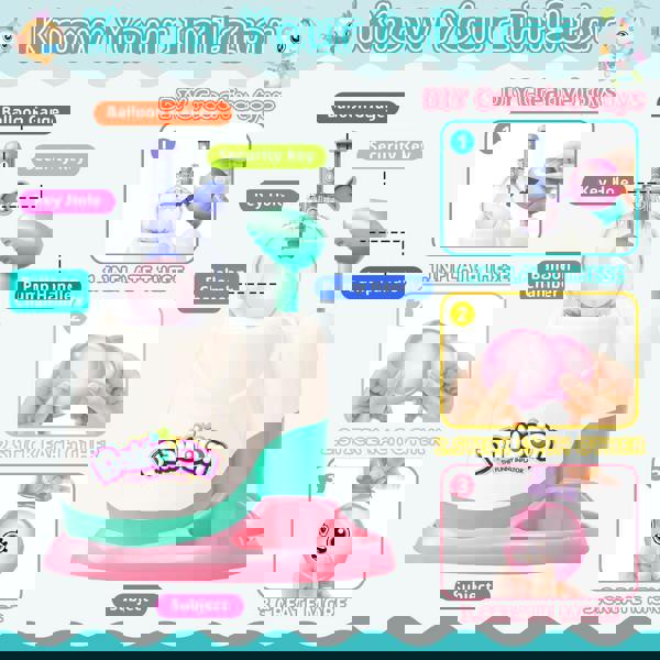 deAO Balloon Inflate Squishy Making Kit - Glow in the Dark DIY Squishies Party Favors for Kids