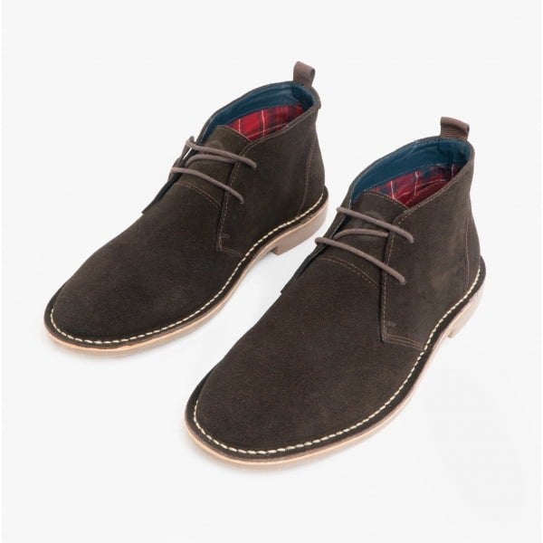Popps VESPA Unisex Desert Boots Dark Brown